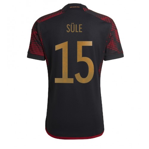 Maillot de foot Allemagne Niklas Sule #15 Extérieur Monde 2022 Manches Courte